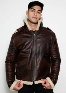 leon kennedy brown leather jacket