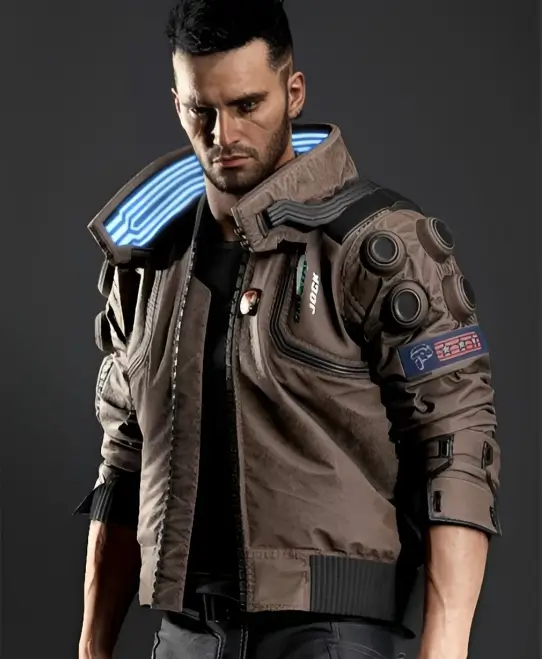 cyberpunk 2077 samurai bomber jacket front details