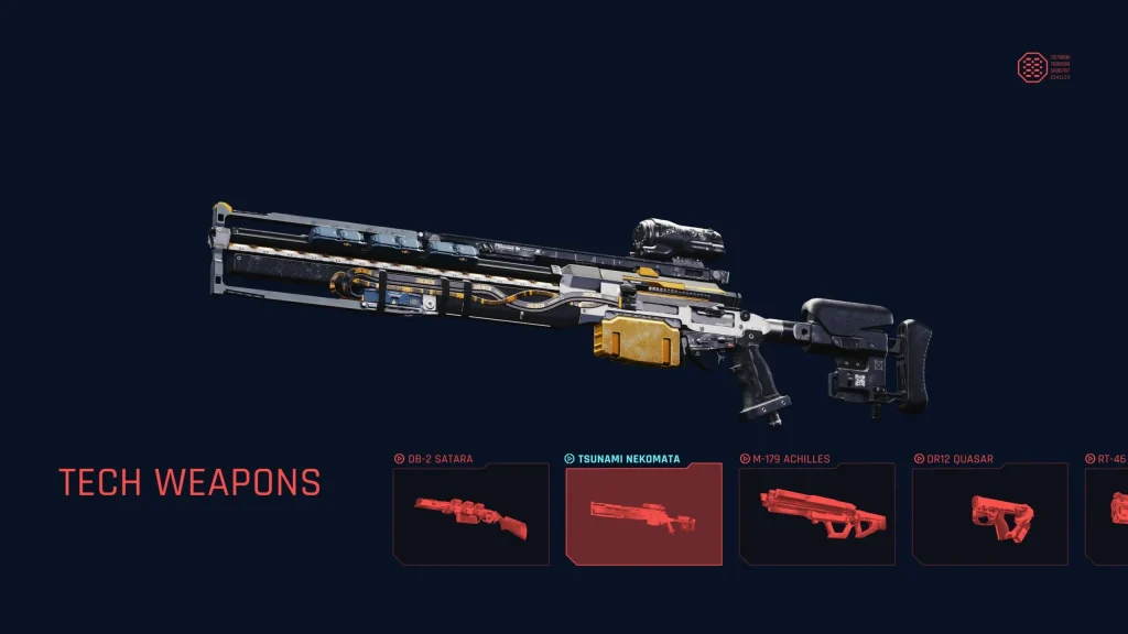 tech weapons in cyberpunk 2077